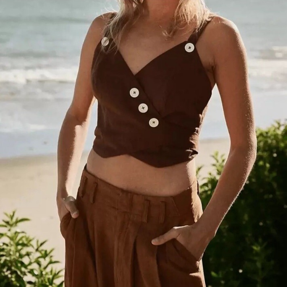 Free People A Little Tied Up Tank Top